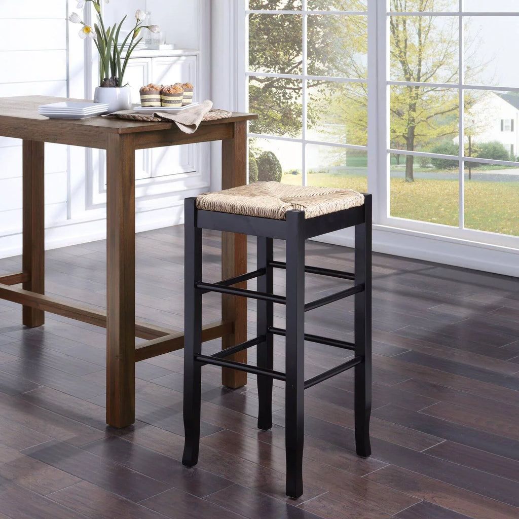 '- Rush Stool Boraam Square 29 Bar in.