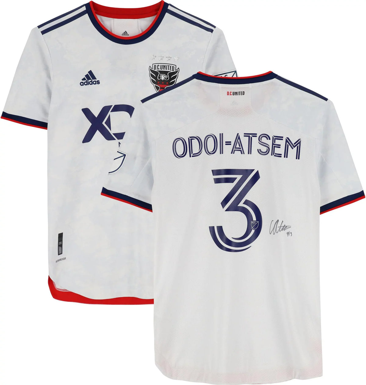 '- Autographed - M 2022 from #3 Jersey White D.C. Fanatics Season MLS dimension Chris the Odoi-Atsen United Certified Match-Used Authentic