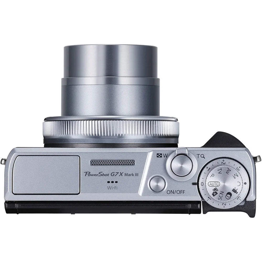'+ Tripod Canon Camera Digital + G7 - 64GB 1 Yr PowerShot (Silver) X III Warranty Mark Spider