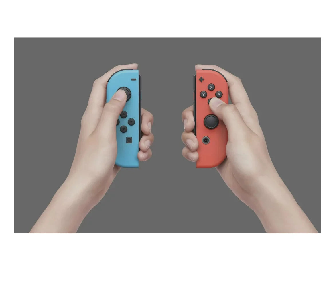'+ Switch Neon Switch Blue Odyssey + with - Mansion Red Nintendo Luigi's Neon with MicroSD 3 + & 64GB Console Case Mario Card Bundle Super Carrying Joy-Con
