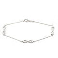 & Bracelet Co. Tiffany Infinity Silver 3 Pre-Owned Stations in Sterling