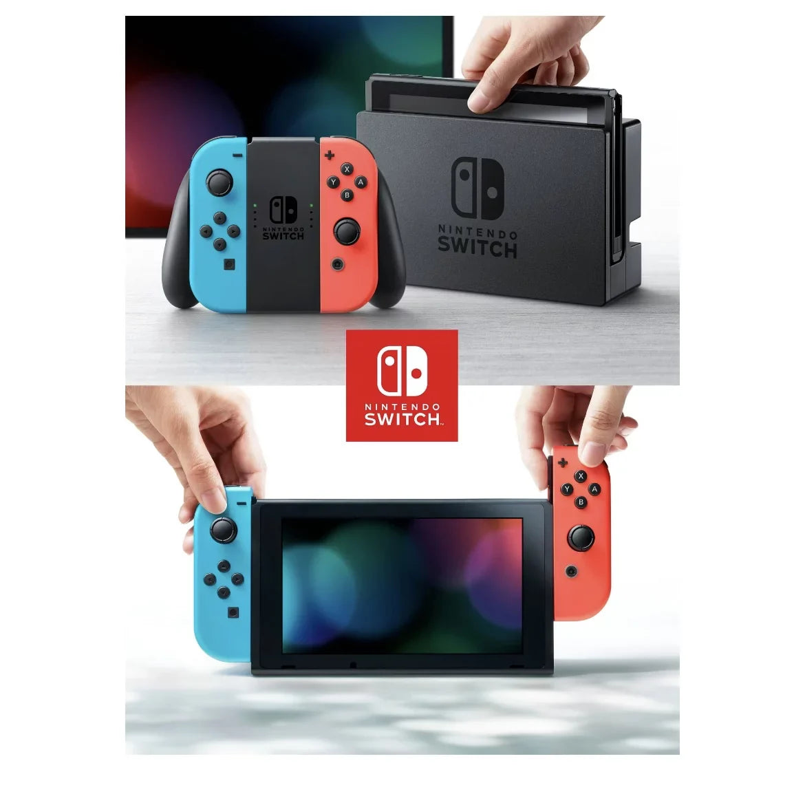 '+ Switch Neon Switch Blue Odyssey + with - Mansion Red Nintendo Luigi's Neon with MicroSD 3 + & 64GB Console Case Mario Card Bundle Super Carrying Joy-Con