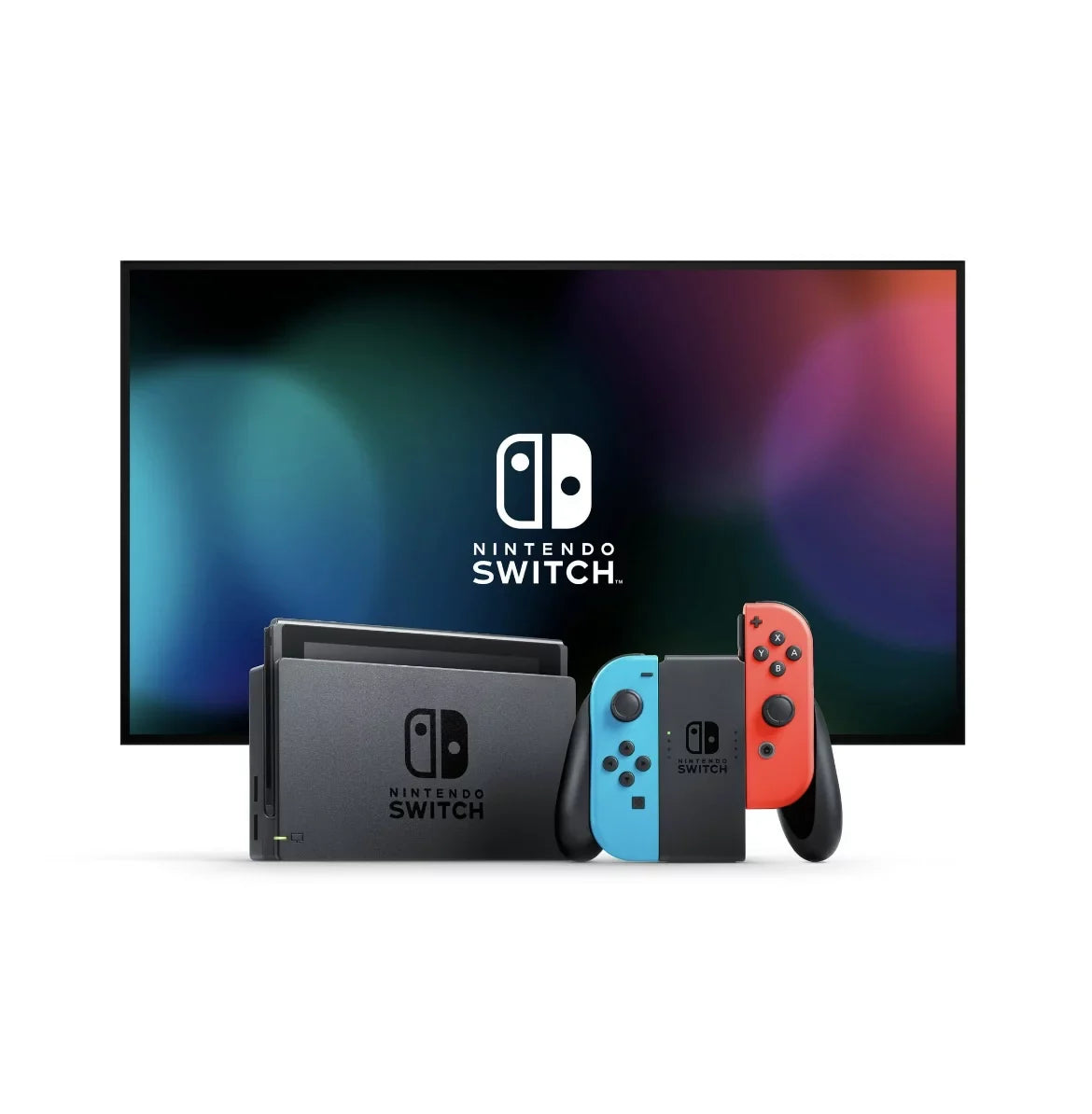 '+ Switch Neon Switch Blue Odyssey + with - Mansion Red Nintendo Luigi's Neon with MicroSD 3 + & 64GB Console Case Mario Card Bundle Super Carrying Joy-Con