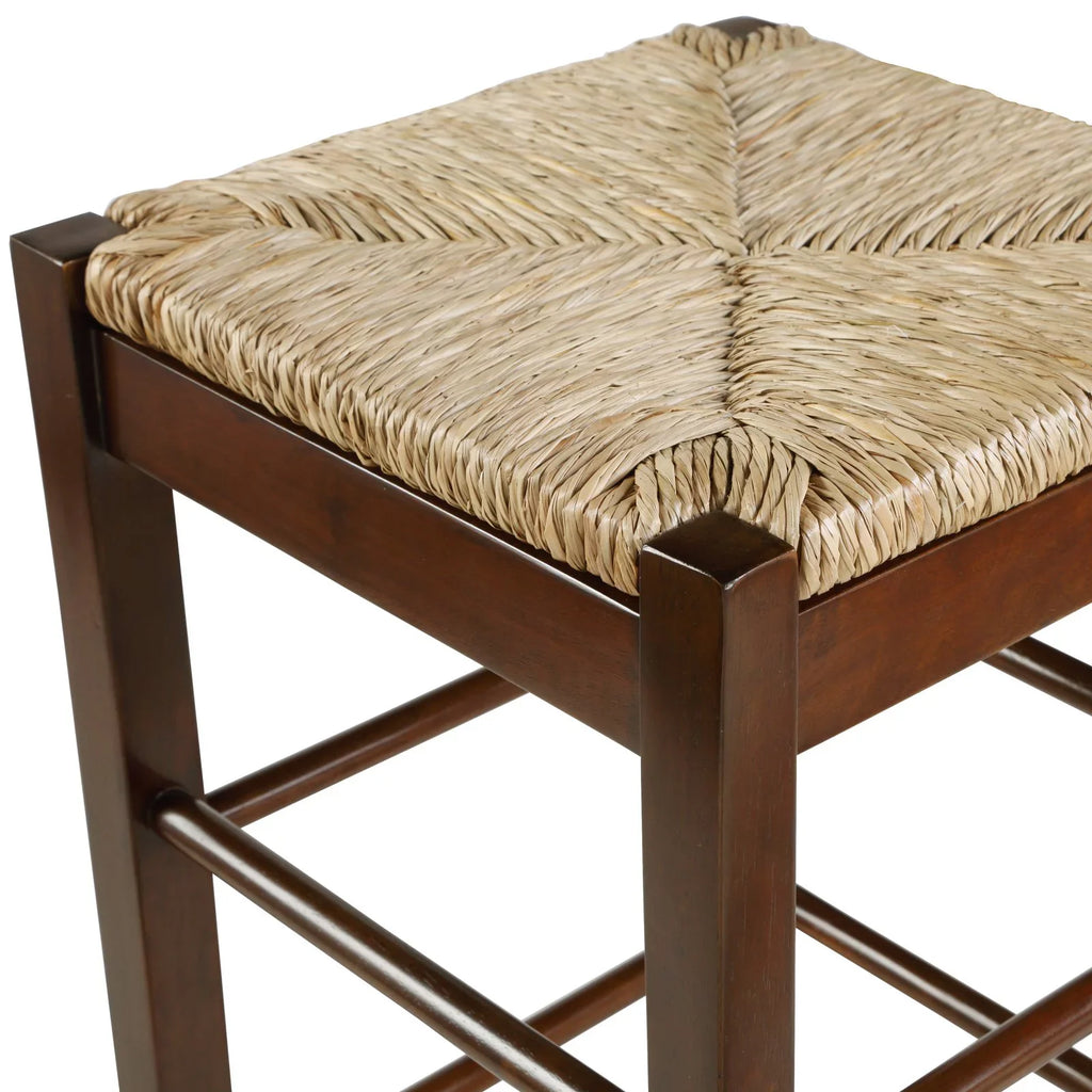 '- Rush Stool Boraam Square 29 Bar in.