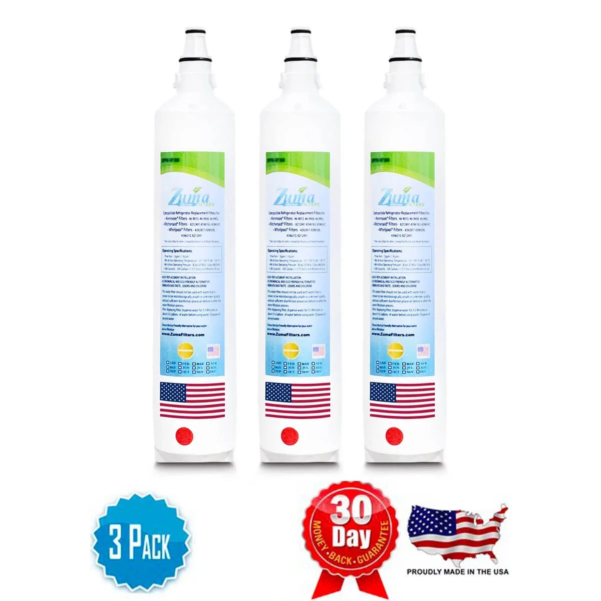 # ZWFZ1-RF750 , Pack - Compatible 3 Made BI36UIDSPHRH with , Model Brand - U.S.A. in liquid ZUMA Subzero® , Filters
