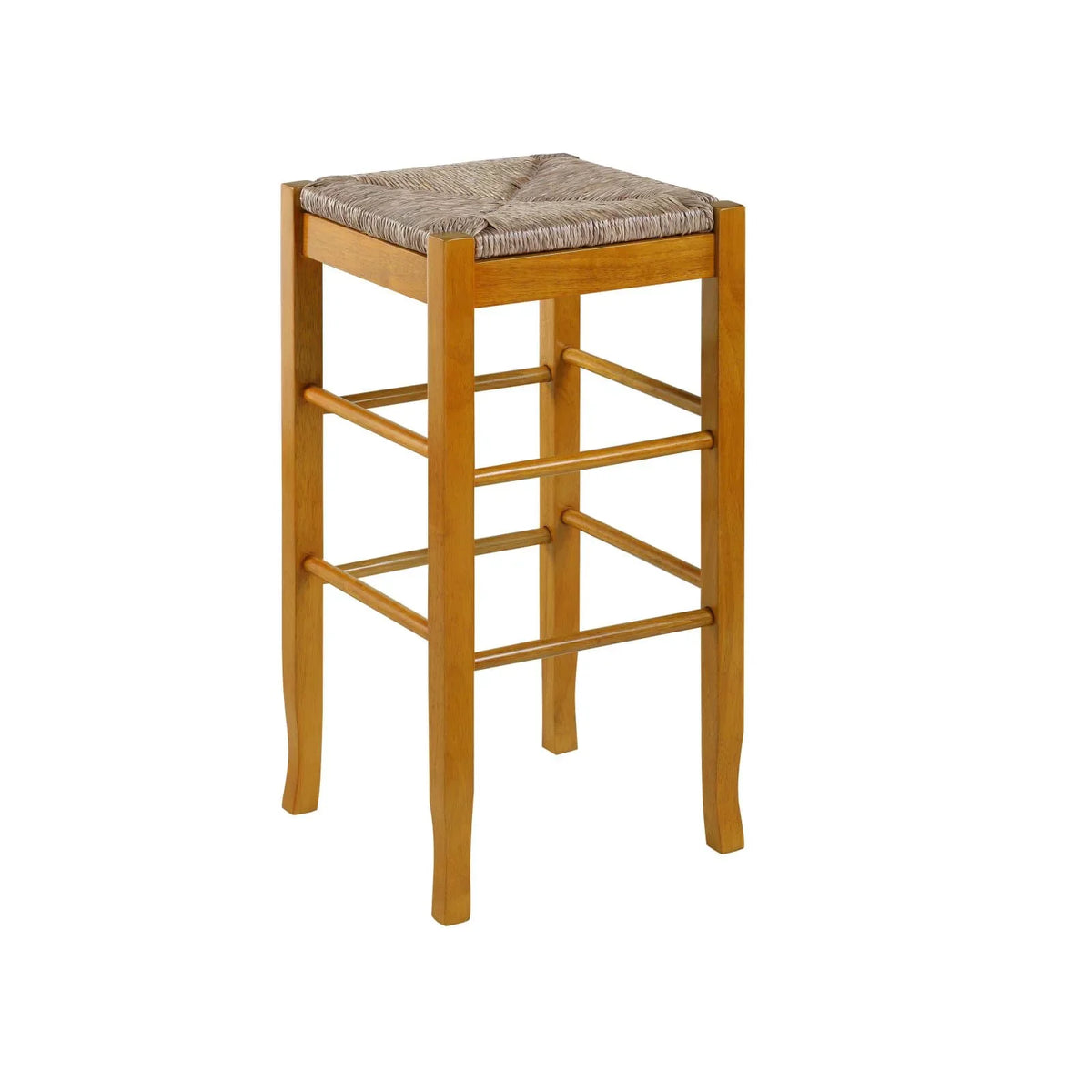 '- Rush Stool Boraam Square 29 Bar in.