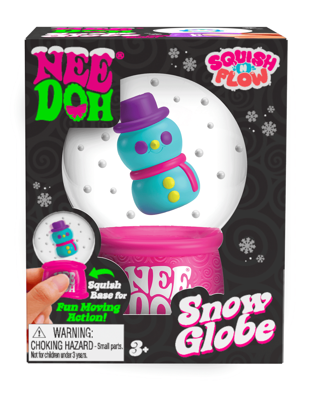 NeeDoh Squish N Flow Snow Globe | Signature Moonlit Lane